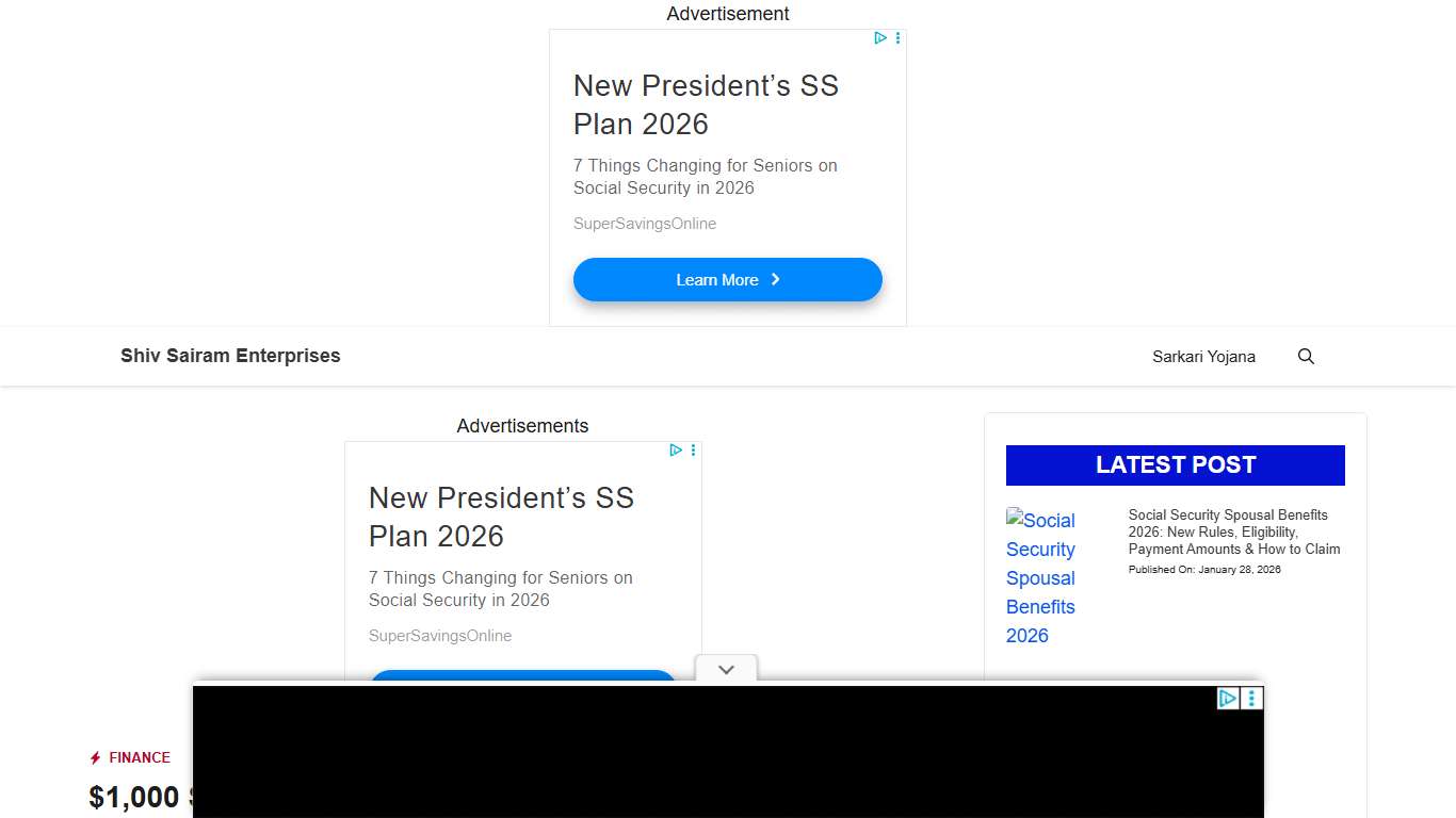 $1,000 Stimulus Checks for Everyone–February 2026 Payment Deposit on ‘this date’